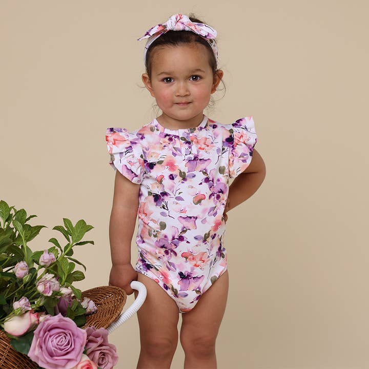 Snuggle Hunny - Wholesale Bodysuit (Non-Footed) - Baby - Blushing Beauty Short Sleeve Organic Bodysuit with Frill3