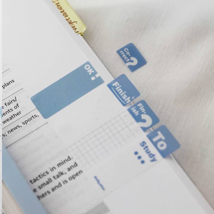 Ordinate - Wholesale Sticky Notes - Daily Plan Blue | Tearable Index Tabs | sticky notes5