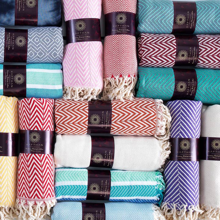 KAFTHAN - Wholesale Beach Towel - KAFTHAN Assorted Beach Towel, Pool Towels - Case of 10