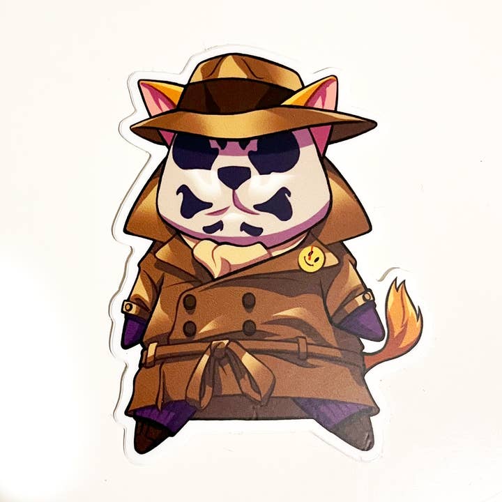 Rorschach - PopCat Vinyl Sticker for wholesale by The Ninjabot