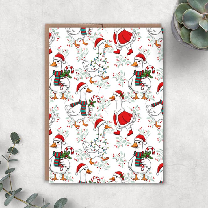 Expression Design Co - Wholesale Christmas Card - Goose Christmas Card
