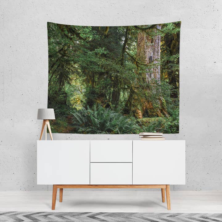 Old Growth Forest Tapestry, Olympic Peninsula Nature for wholesale by lostkatphoto