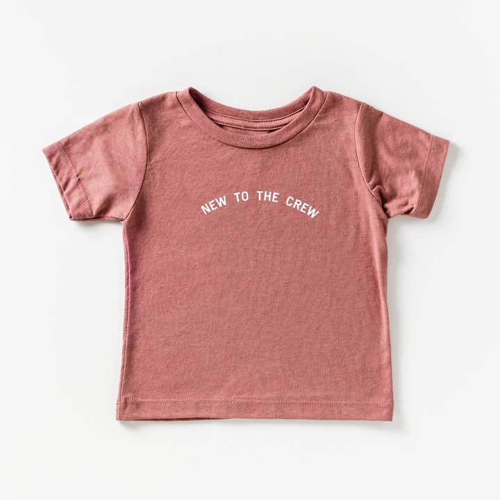 Camiseta para bebé New to the Crew para venta al por mayor de SBG Co.