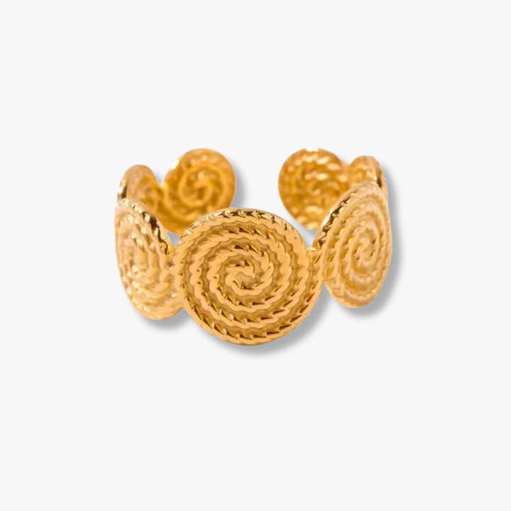 Gaia Sweetgrass Woven Ring for wholesale by Liv Bella Vita | European Inspired Waterproof Jewelry