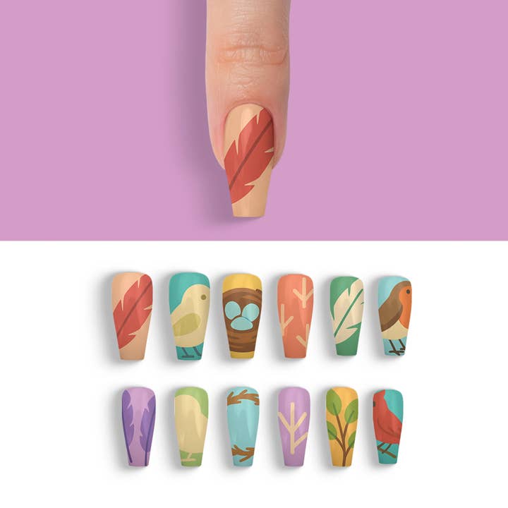FYNE BODY - Wholesale Press-on/fake nails - Avian Allure Exotic Birds Press-On Nails30