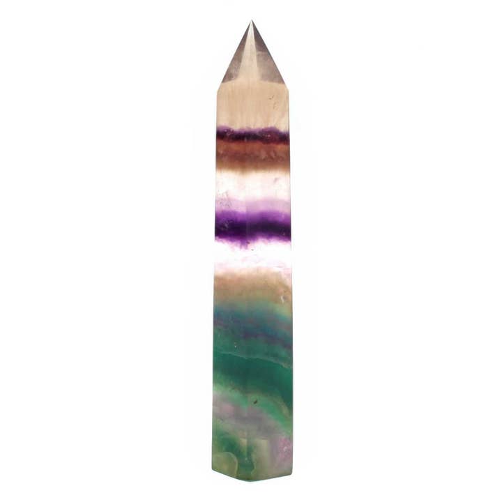 Rainbow Fluorite Free-Standing Point for wholesale by The Psychic Tree