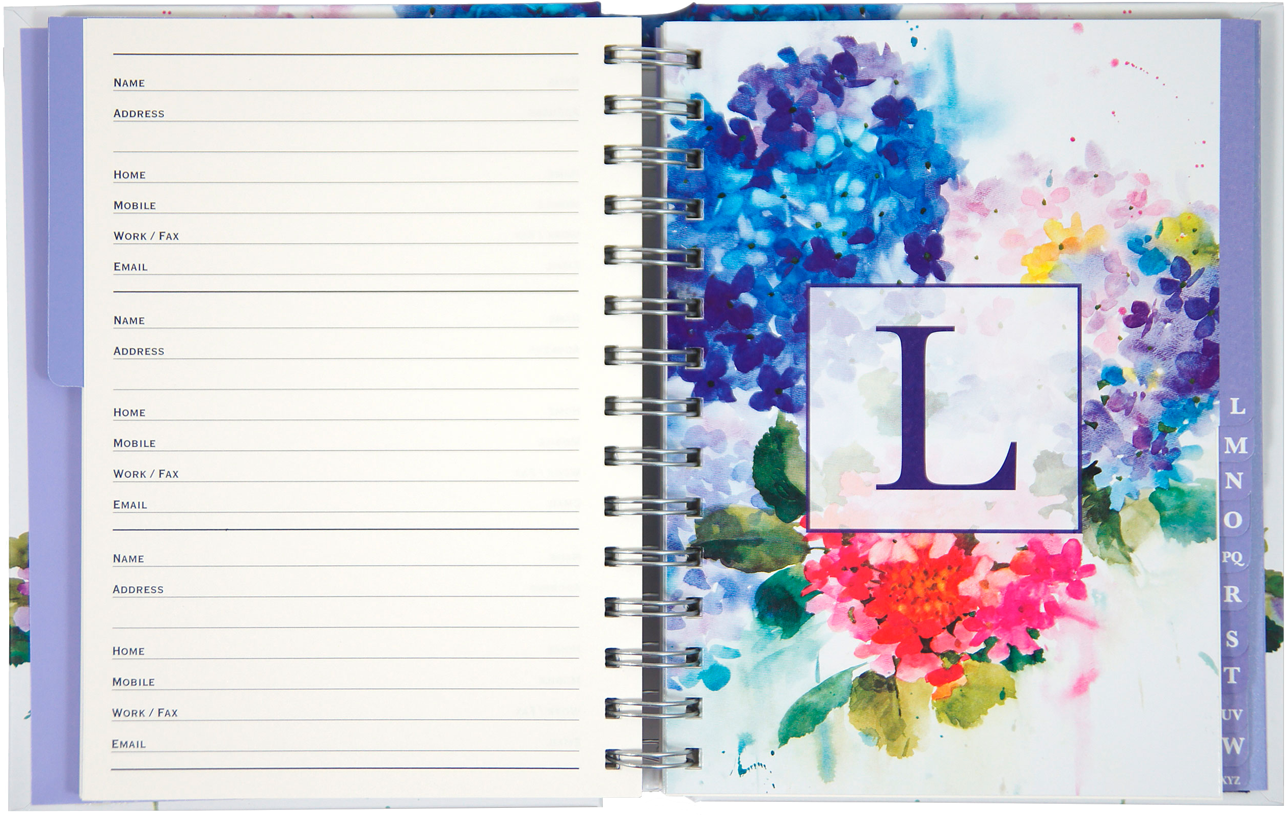 Peter Pauper Press - Vente Carnets d'adresses - Grand carnet d'adresses des hortensias1