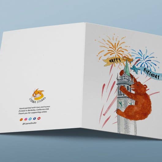 Liyana Studio - Wholesale Birthday Card - King Kong Bear - Funny Birthday Card2