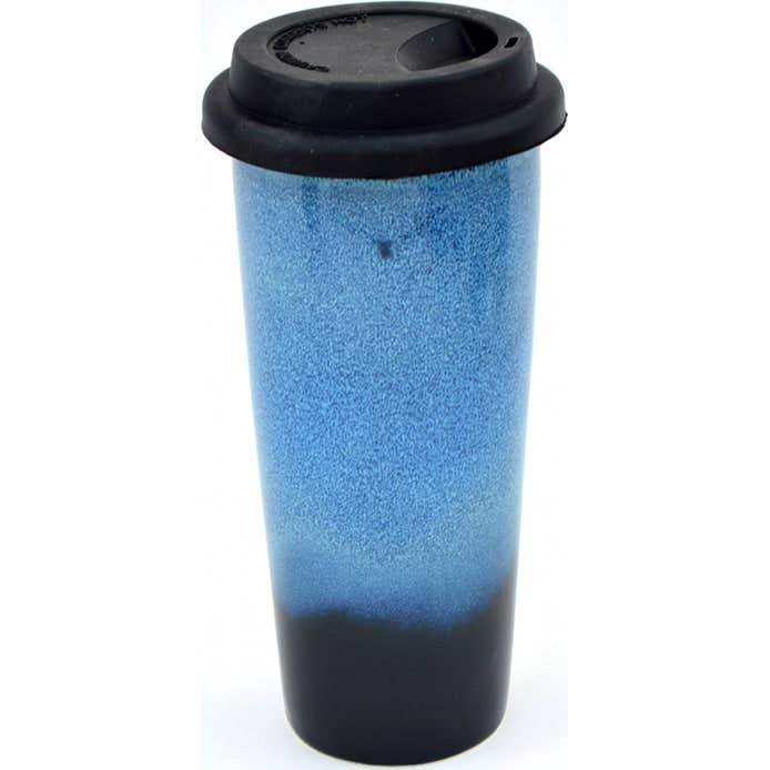 REMOVED BRAND - Wholesale Insulated Mug/Tumbler - A Non-Pattern Glazed Double Walled Tall Travel Mug (made to order)1