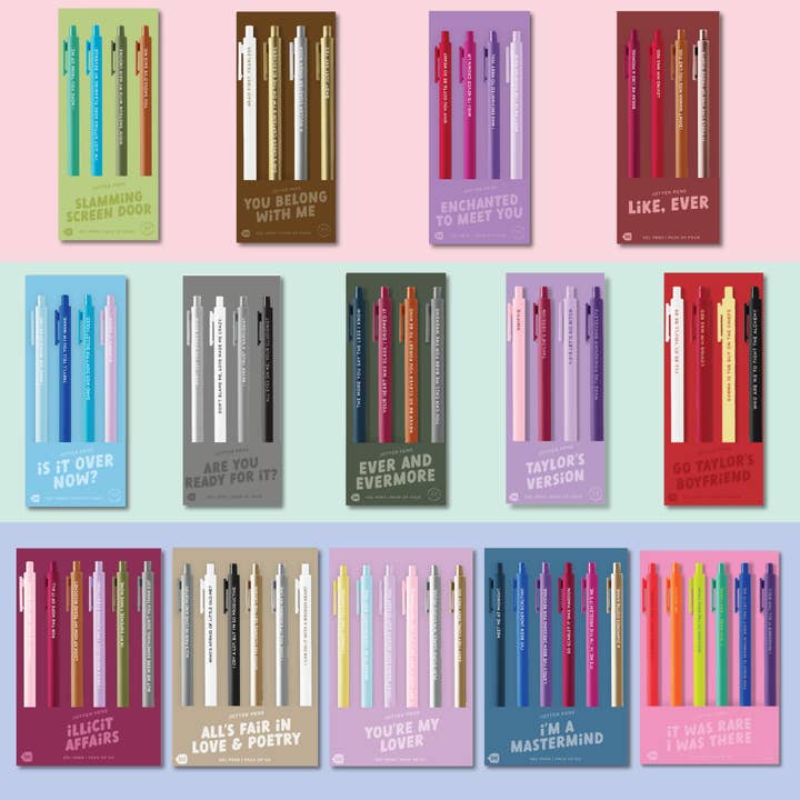 Talking Out of Turn - Wholesale Pen - Swiftie Jotter-sets!! (Taylor's versie) (Topsellers)