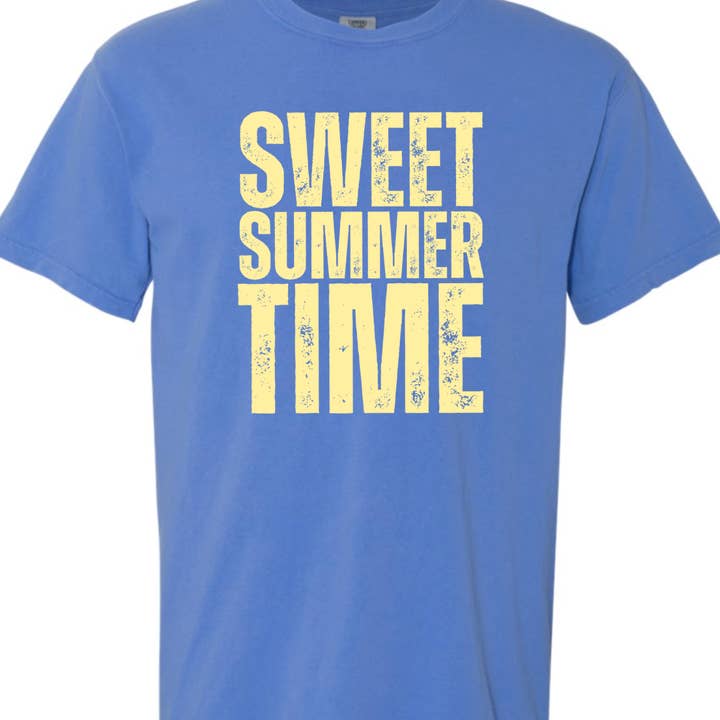 Kiki's Boutique - Wholesale Screen Printed T-Shirt - Women's - Sweet Summer Time Comfort Color Tee7