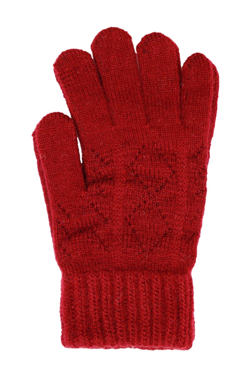 Cap Zone - Wholesale Gloves - Women's - Diamond Vent Slit Fingertip Touchscreen Gloves6