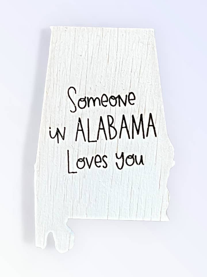 Alabama Magnet Iemand houdt van jou State Magnet voor wholesale door Geaux Magnolia