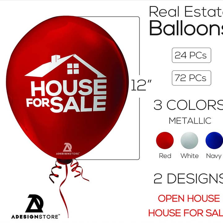 Hus til salg Balloner - Åbent Hus Balloner for engroshandel hos ADESIGNSTORE