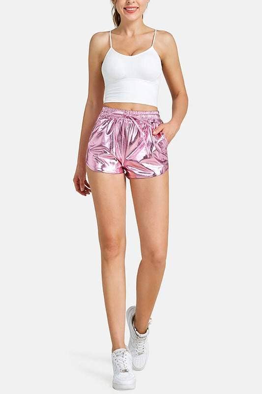 Flarix - Wholesale Shorts - Women's - metallic fashion shorts 5