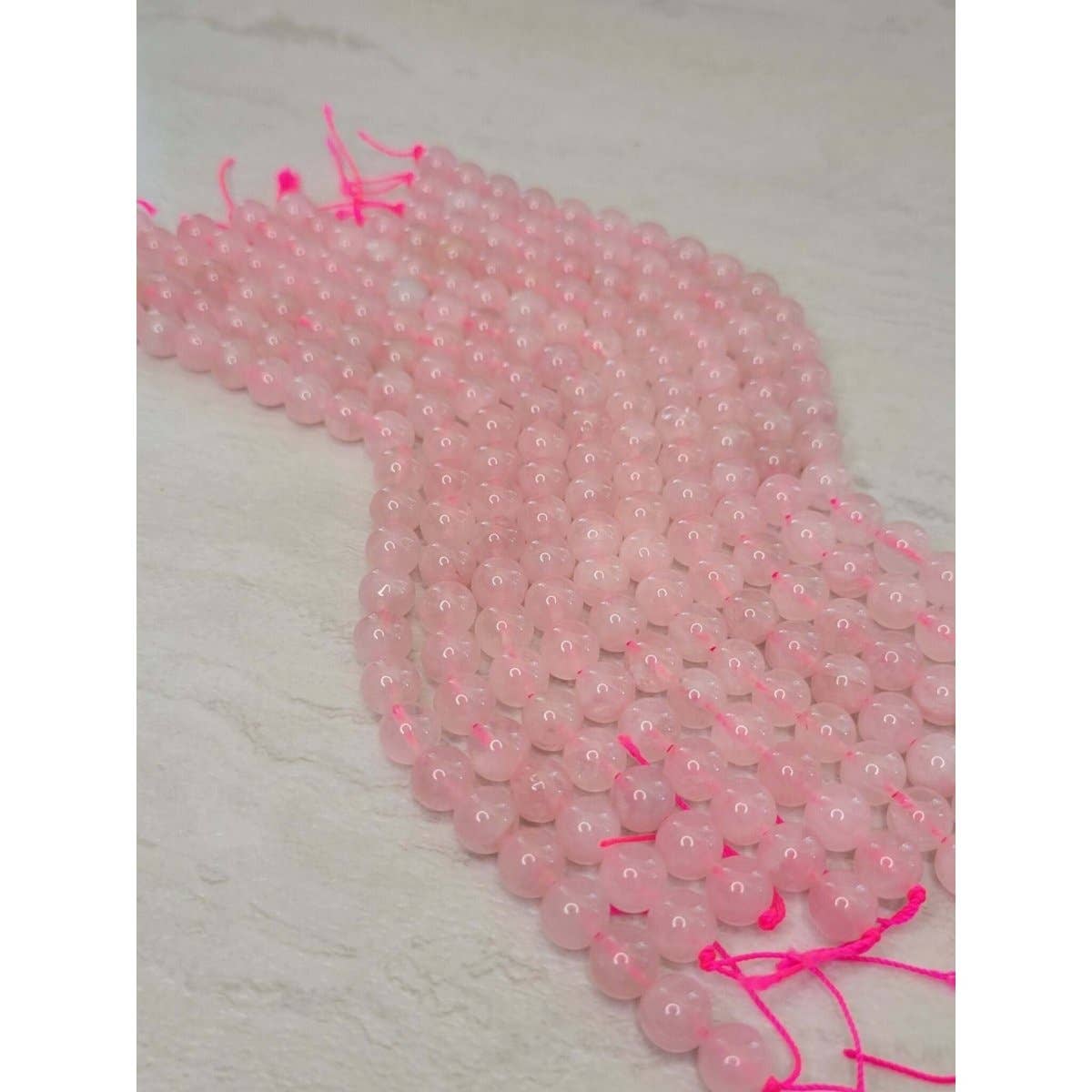 My Magic Place Shop - Wholesale Beads - Natural Rose Quartz Crystal Pink Stone Gemstone Round 8mm1