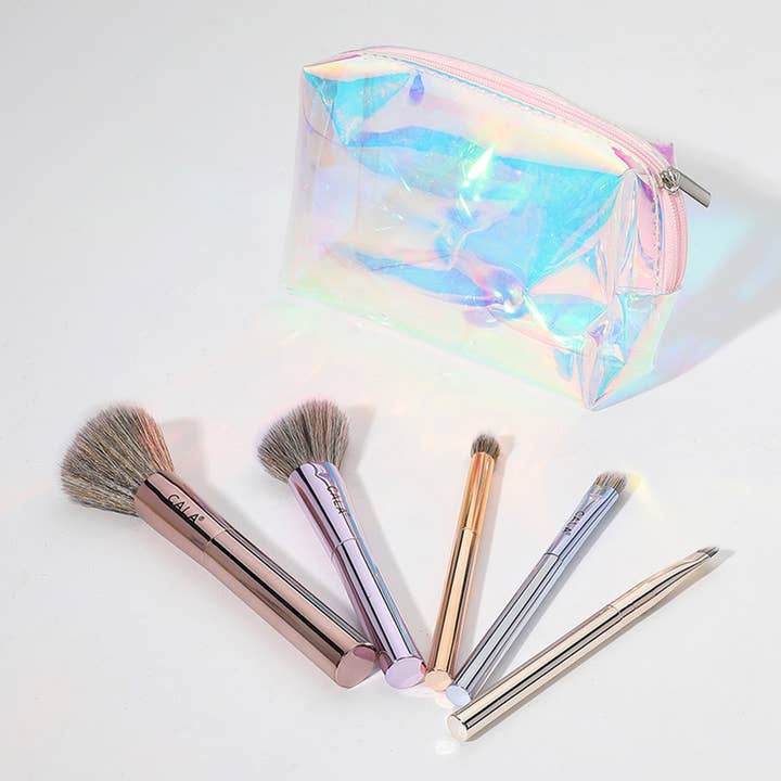 Sensibling Corp. – Großhandel Make-up-Pinsel-Set – 6-teiliges Pro Essentials Gesichts- und Augen-Make-up-Pinselset mit Etui