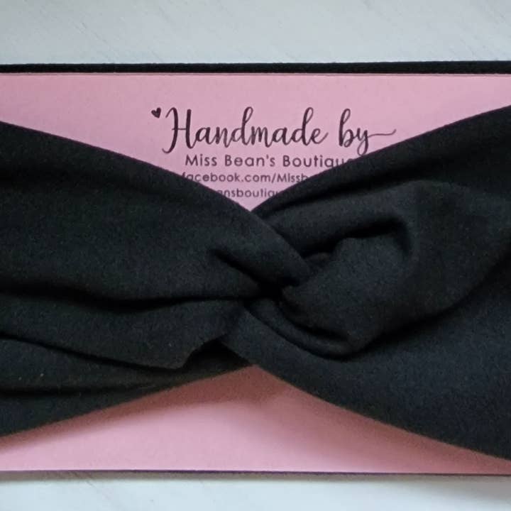 Bandeau Turban noué (Copy) pour la vente par Miss Bean's Boutique