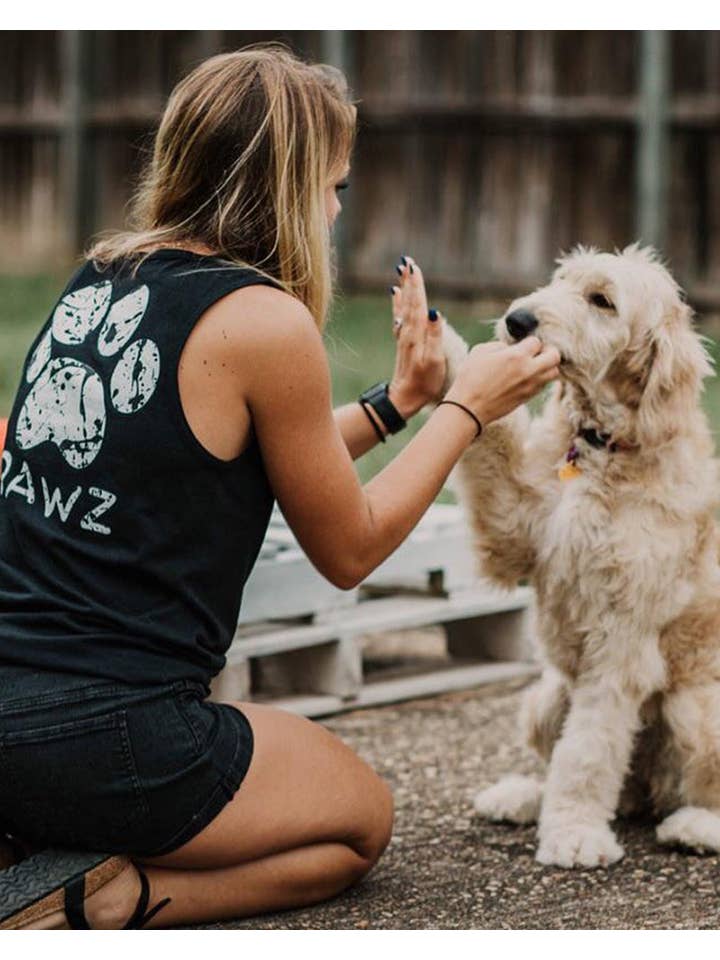 PAWZ - Wholesale Tank Top - Women's - Splatter Print Black Tank Top