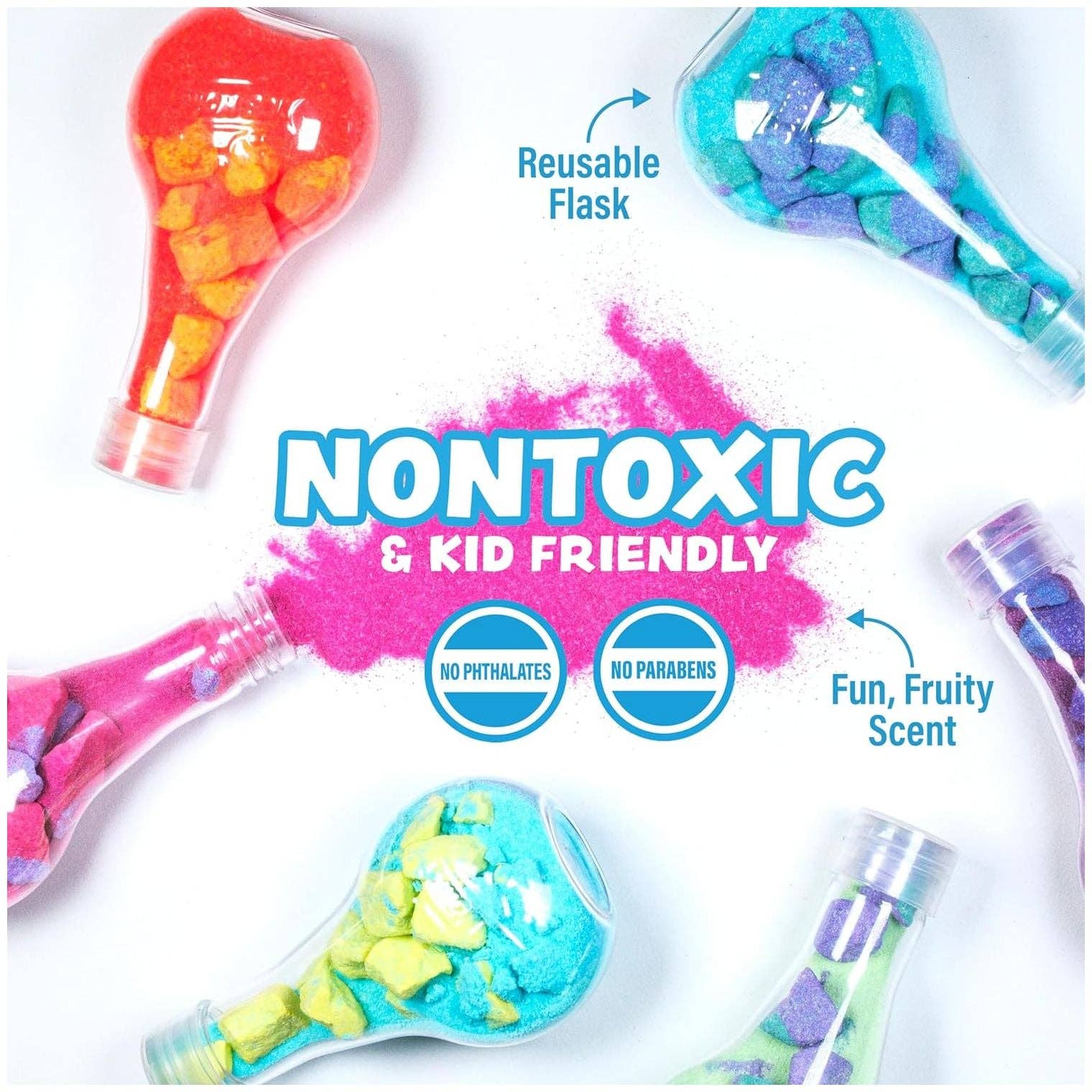 Tub Works LLC - Wholesale Bath Toy - Baby - Tub Works® Kids Bath Bomb Potion™ Bath Toy, Variety 6 Pack6