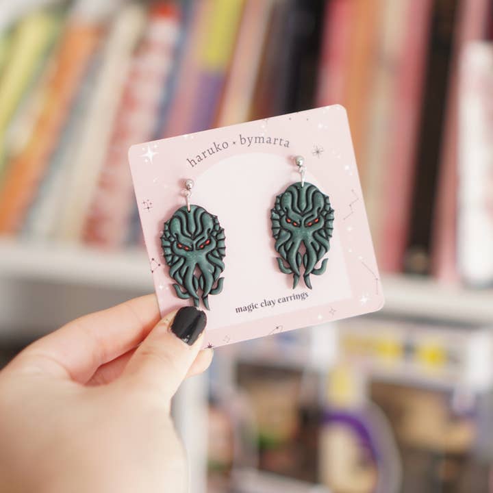 Harukobymarta - Wholesale Dangle Earrings - La llamada de Cthulhu2