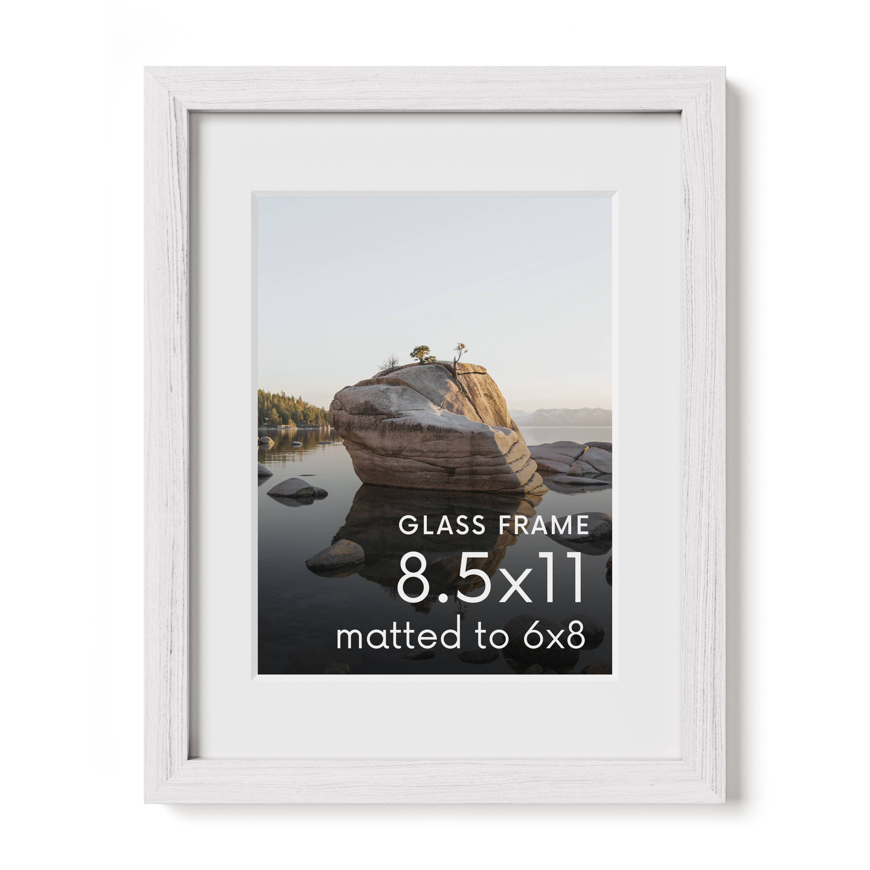 Haus and Hues - Wholesale Picture Frame - White Oak Frame with Glass5