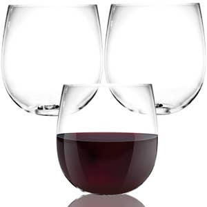Red Wine Glasses, Shatter Proof Red Coated Steel Unbreakable Wine Glass
