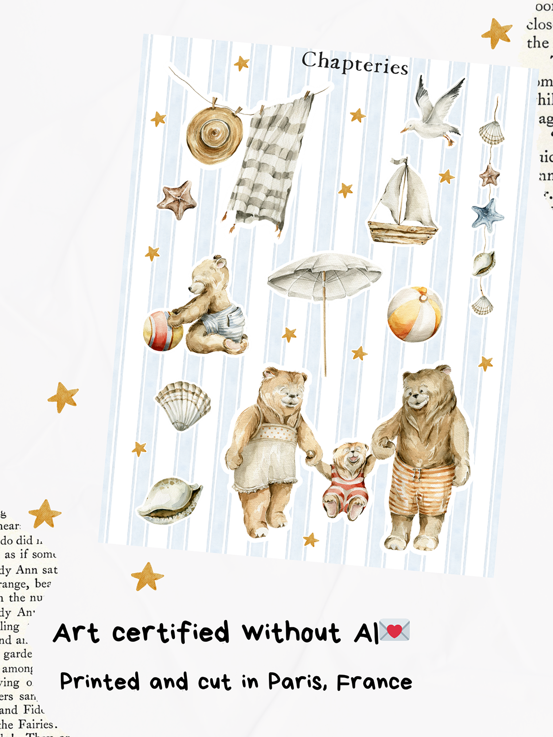 Chapteries - Wholesale Sticker - Feuille d'autocollants - Forêt d'été - S-2730