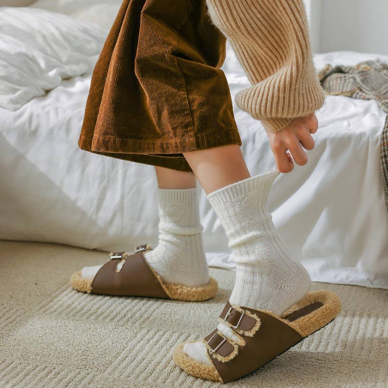 Happy Knits - Venta al por mayor Calcetines - Mujer - Calcetines cálidos: calcetines cómodos de punto de cachemir para mujer9