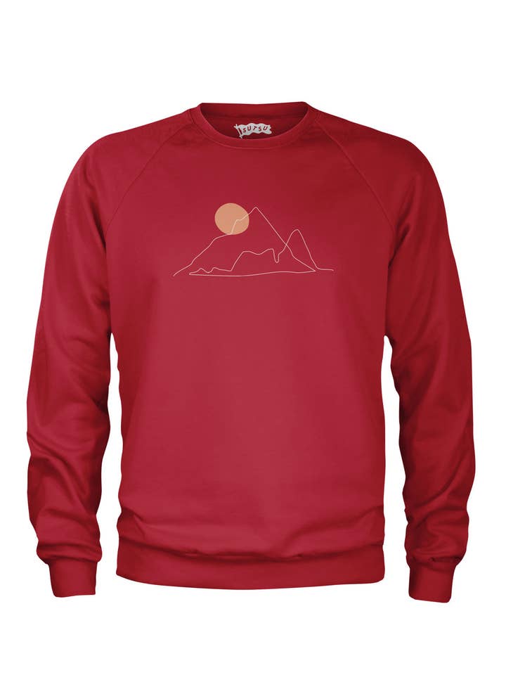 Sutsu - Wholesale Graphic Sweatshirt - Men's - Mountain Climb Sweatshirt