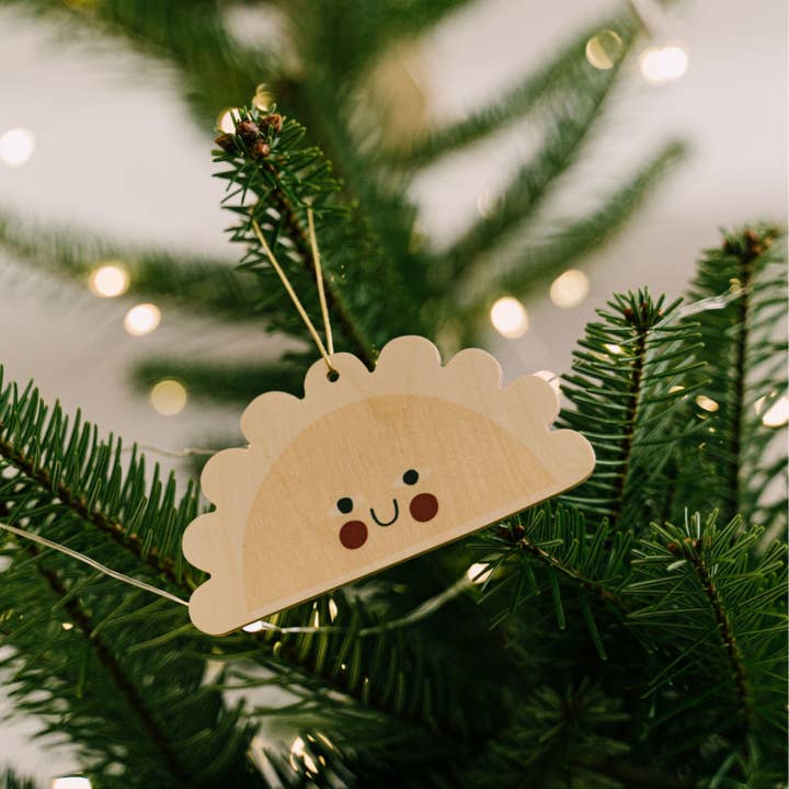 milin - Wholesale Tree Topper - Christmas or Hanukkah funny foodie dumpling ornament1