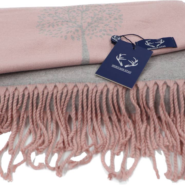 Alba Wholesale - Wholesale Scarf - Women's - Supersoft Tree of Life Scarves (With Tassels)2