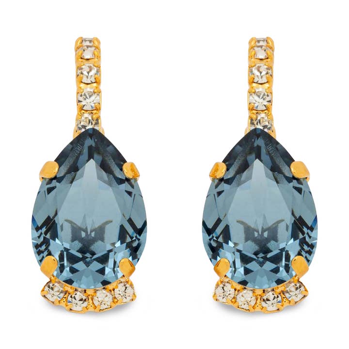 Vivienne Earrings Denim Blue for wholesale by French Attic