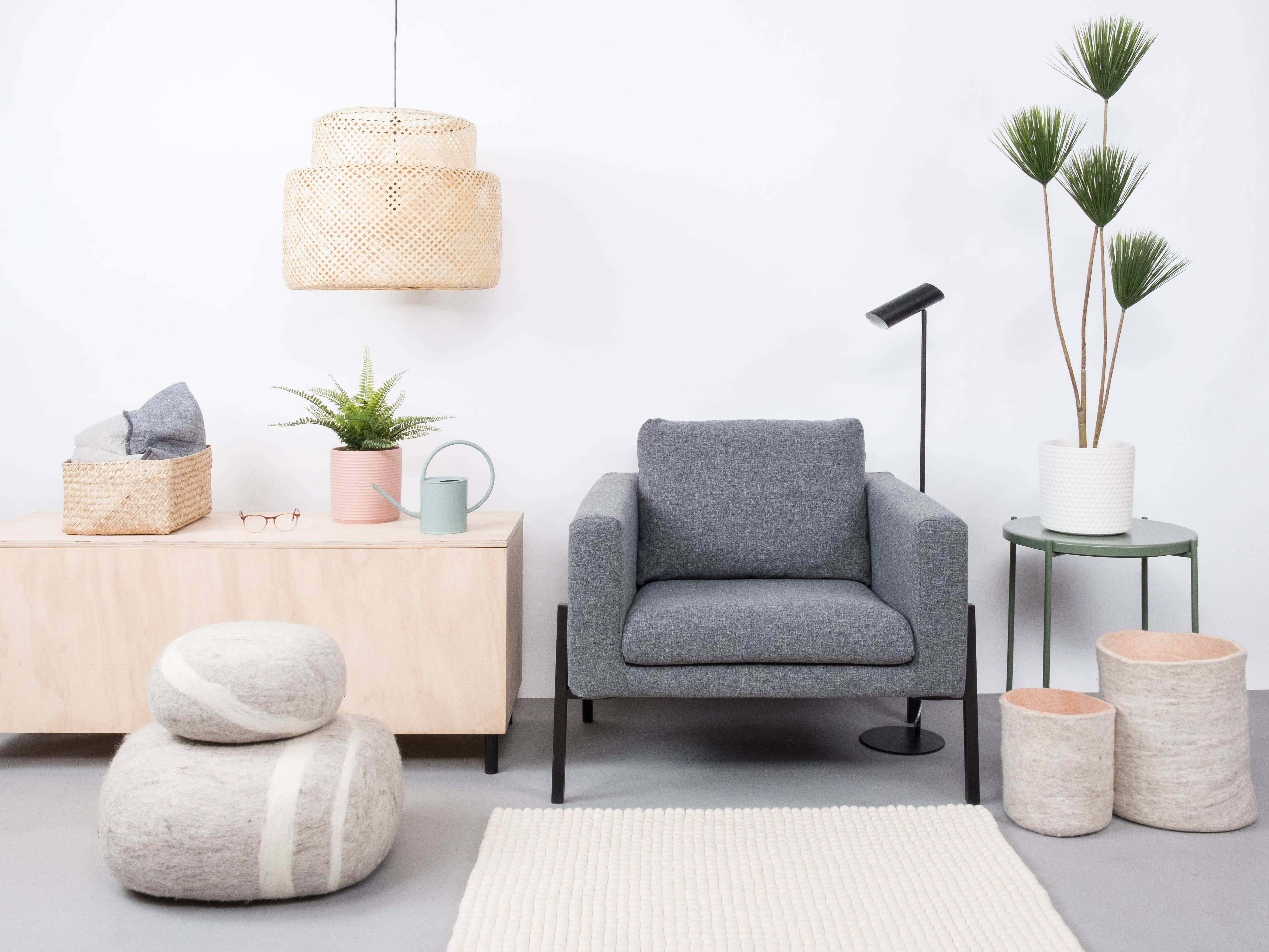 myfelt - Wholesale Area Rug - Linéa felt ball rug rectangular 100% wool2