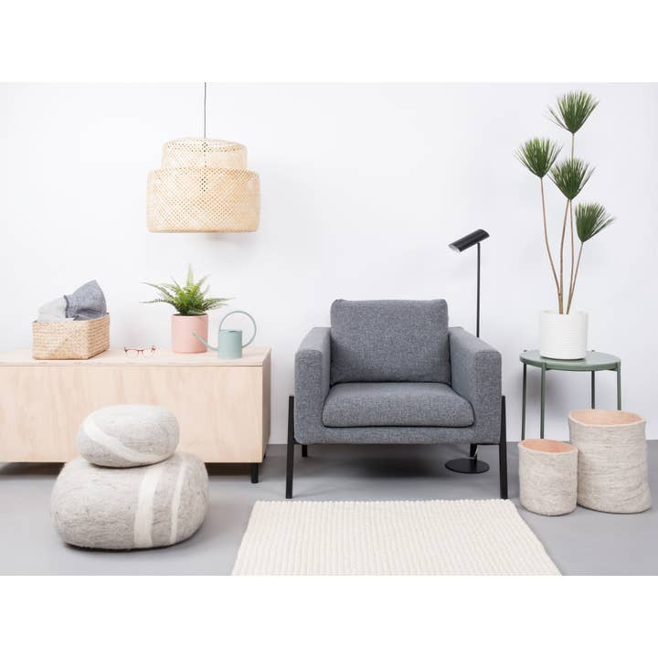 myfelt - Wholesale Area Rug - Linéa felt ball rug rectangular 100% wool2