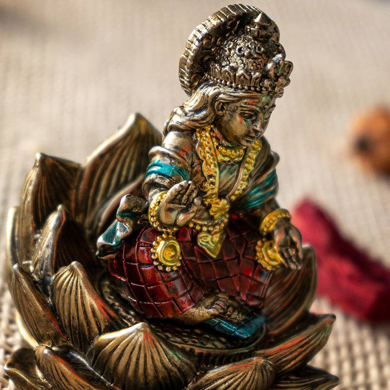 Pacific Trading - Wholesale Decorative Figurine - Lakshmi Hindu Goddess on Lotus7