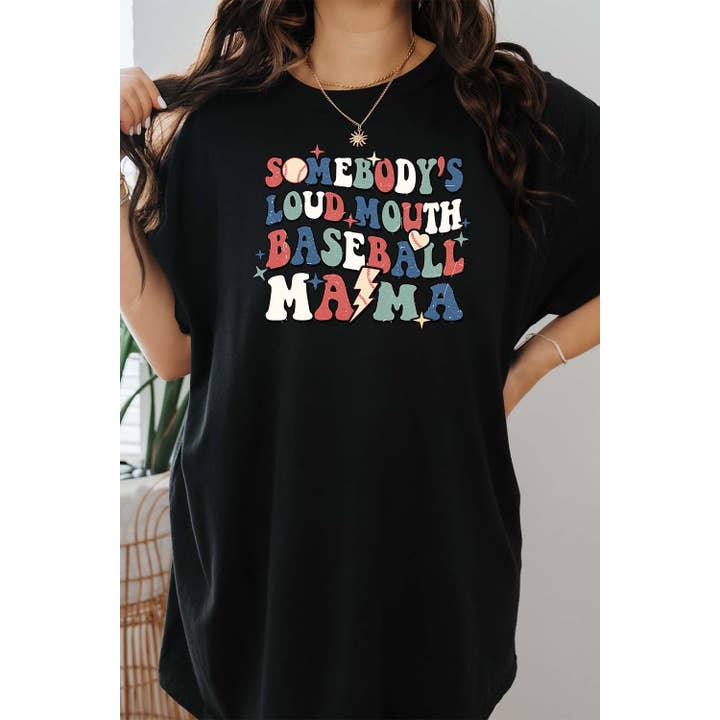 Beisebol Mama Graphic Tee por atacado de Jaylanie