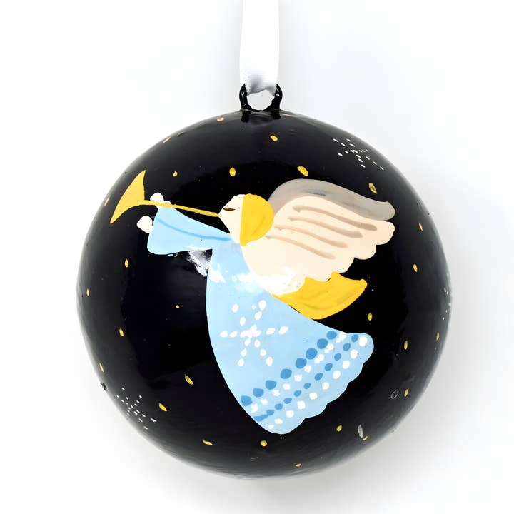 Fair to Trade Ltd - Wholesale Ornament Set - Hand painted papier-mâché religious Christmas baubles3
