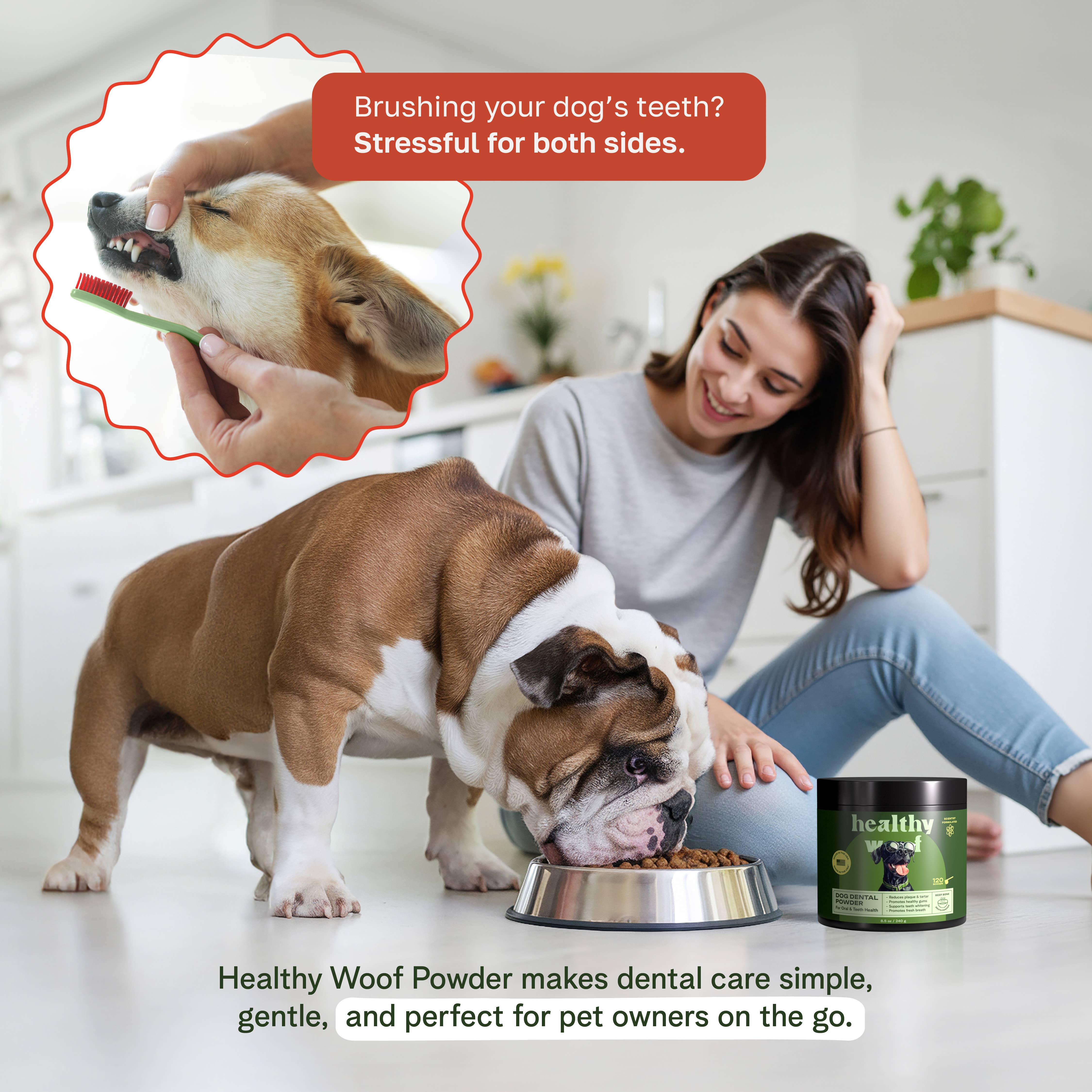 Healthy Woof - Wholesale Pet Supplement - Dog - Healthy Woof Dog Dental Powder for Clean Teeth, Big size4