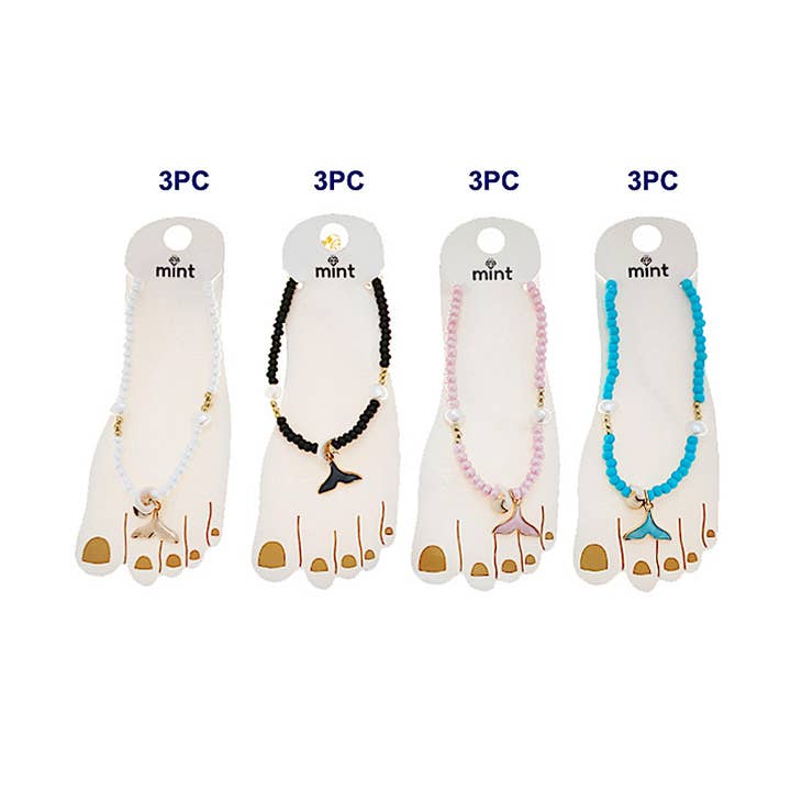 Atlas Fashion - Wholesale Anklet - Beaded Shell Anklet1