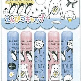 12312 Qlia 5 Pencil Caps-holiday Bunch for wholesale by BCmini