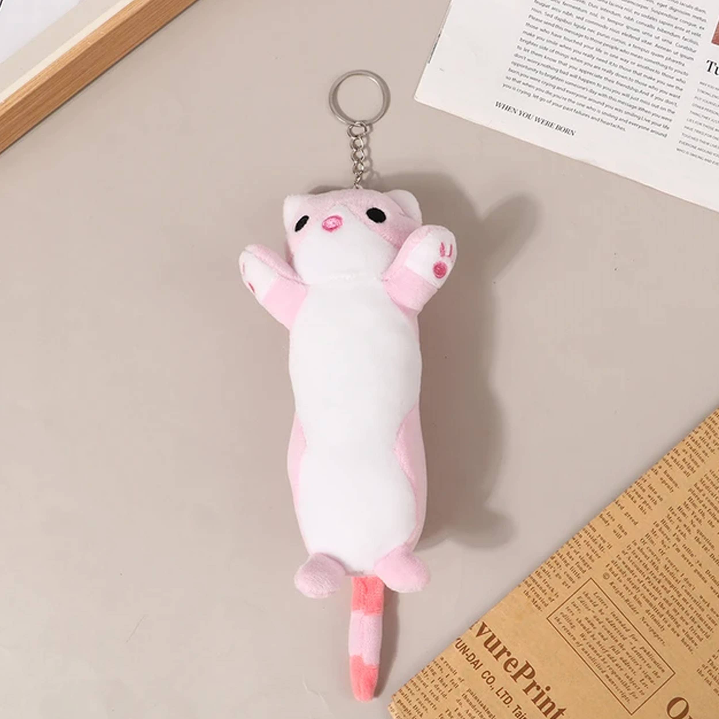 Buddha Yoga - Vendita all'ingrosso Portachiavi - Bambini - Adorabile Portachiavi Giocattolo Morbido a Forma di Gatto Lungo in Stock7