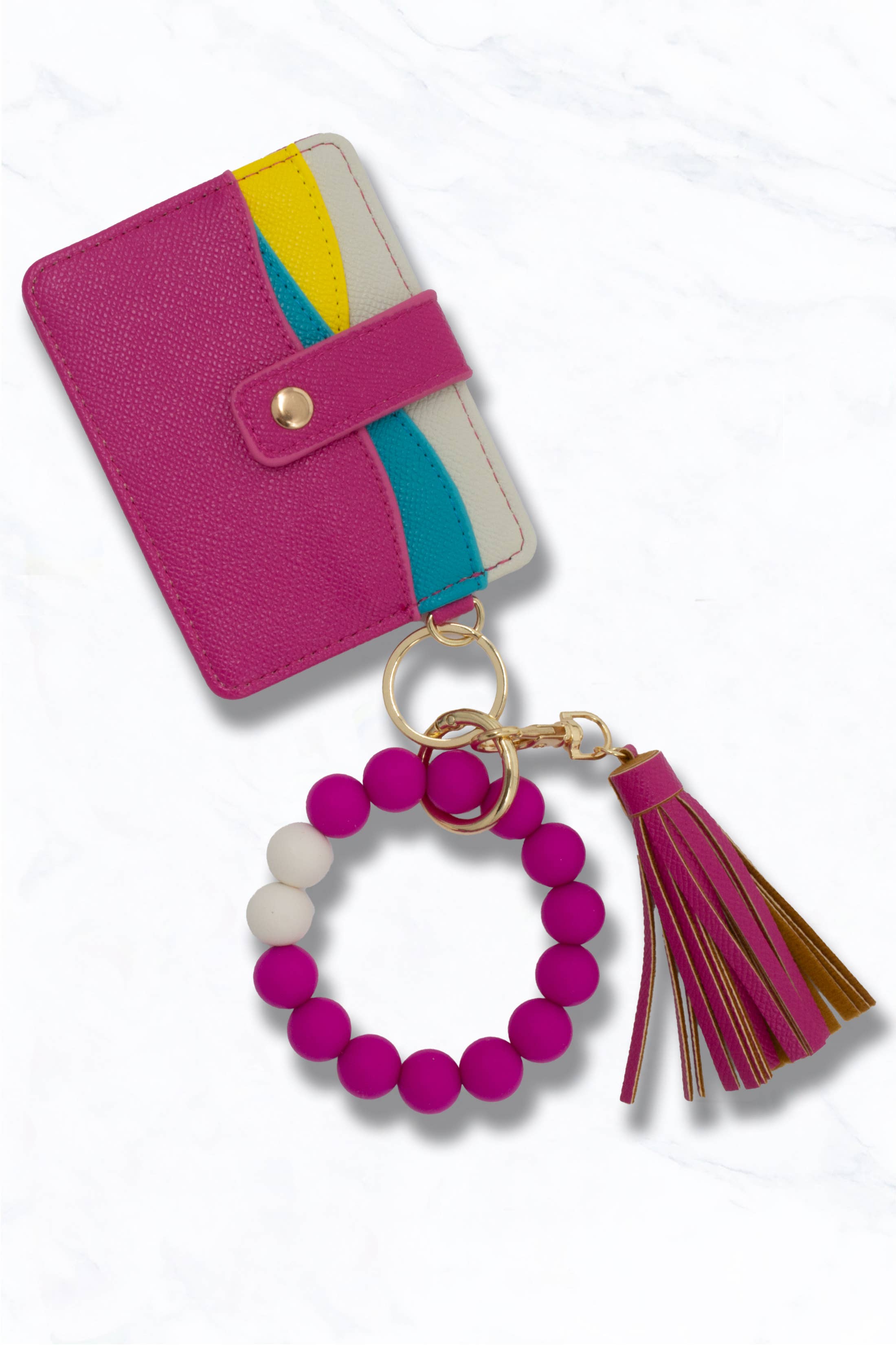 Suzie Q USA - Vente Porte-cartes – femme - Porte-cartes en simili cuir avec porte-clés8