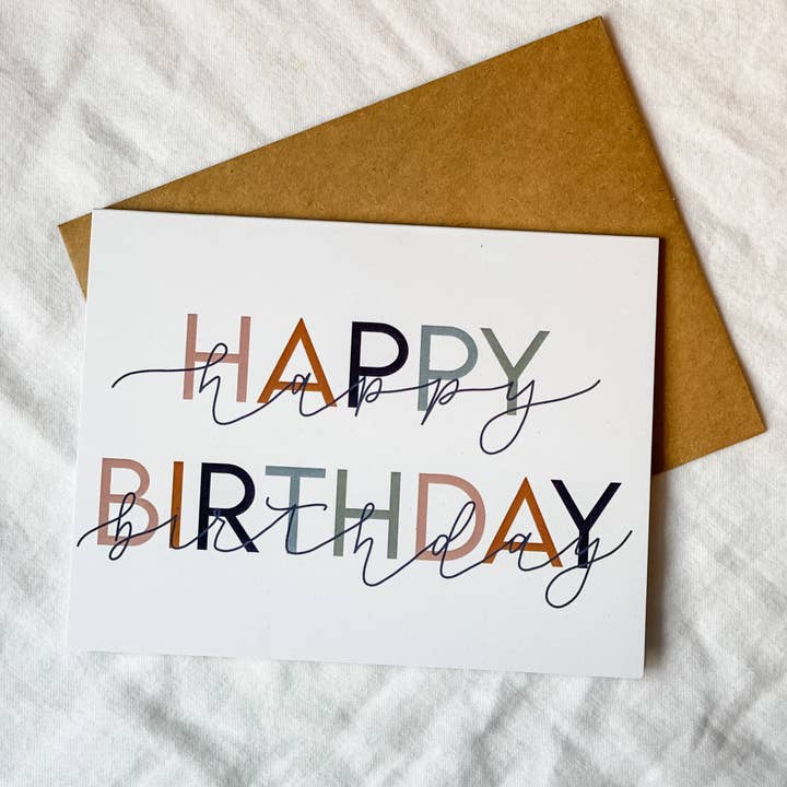 Detty Designs – wholesale Birthday card – Happy Birthday Card | Modern Birthday Card