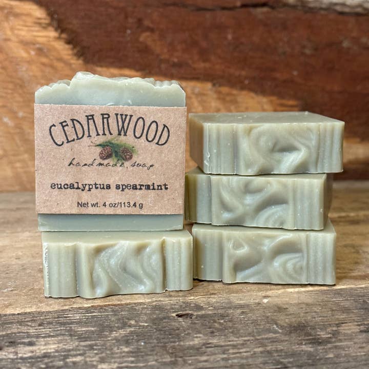 Eucalyptus Spearmint soap for wholesale by Cedarwood Soap