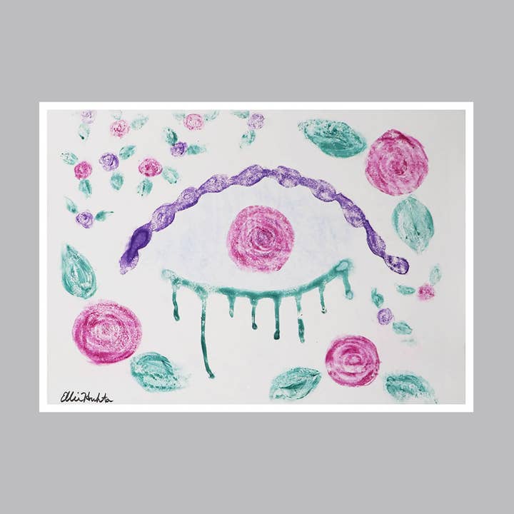 The Jumble, LLC – Großhandel Kunstdruck – 15 x 17,8 cm großer Druck — Rosenauge