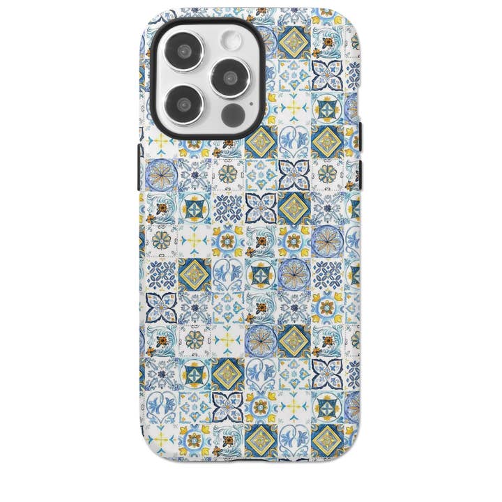 Fox & Willow Design Studio - Wholesale Phone Case - Women's - Tuscan Ceramic Tile Cell Phone Case