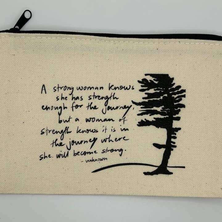 The Journey Canvas Pouch for wholesale by Earthly Matters