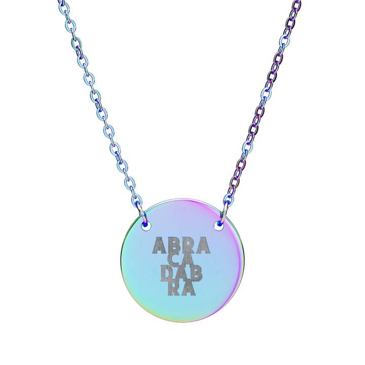 MARA Style - Wholesale Pendant/Charm Necklace - ABRACADABRA Circle Necklace - Manifestation Jewelry2