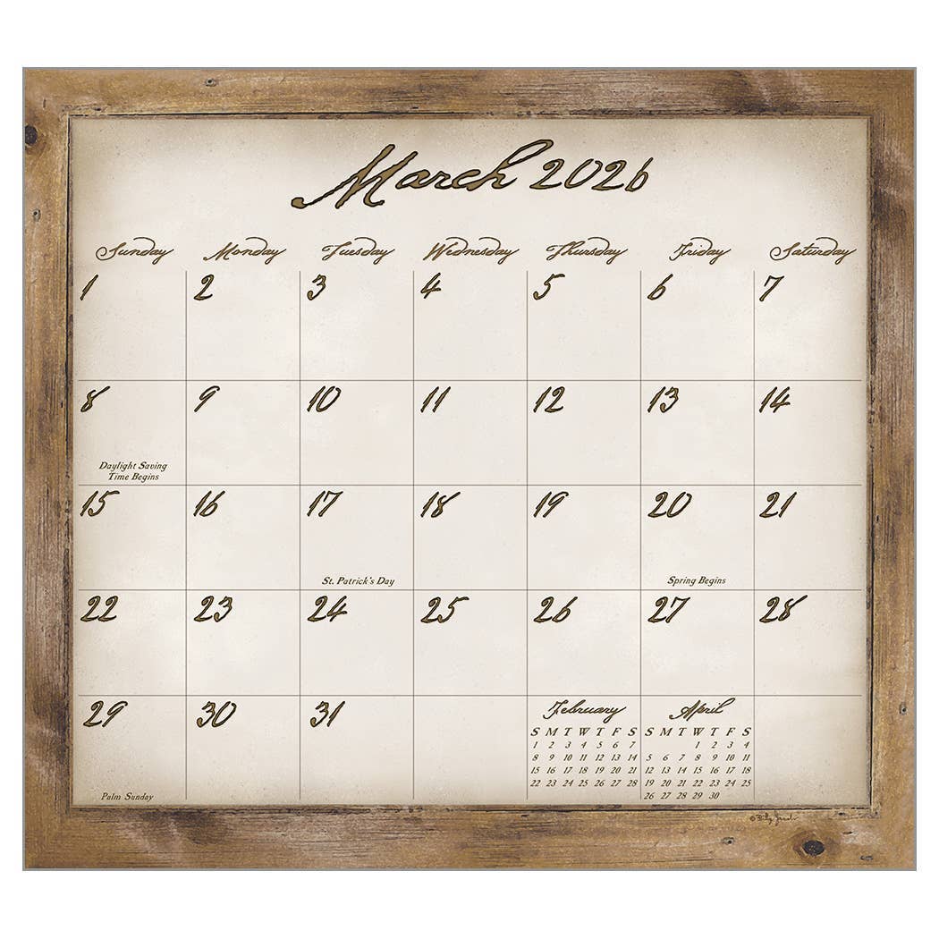 Legacy - Wholesale Calendar - Simple Treasures 2026 Wall Calendar1